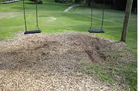 Level ground with shovel to remove any debris