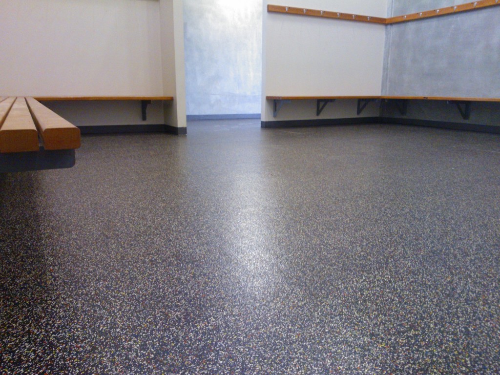 Rubber Surfacing for Club Change Rooms